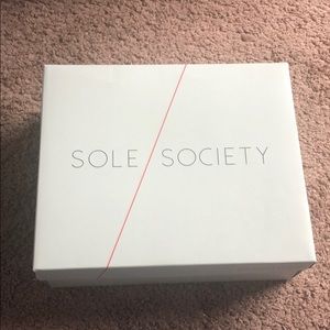 Sole Society Suede Block Heel Sandal